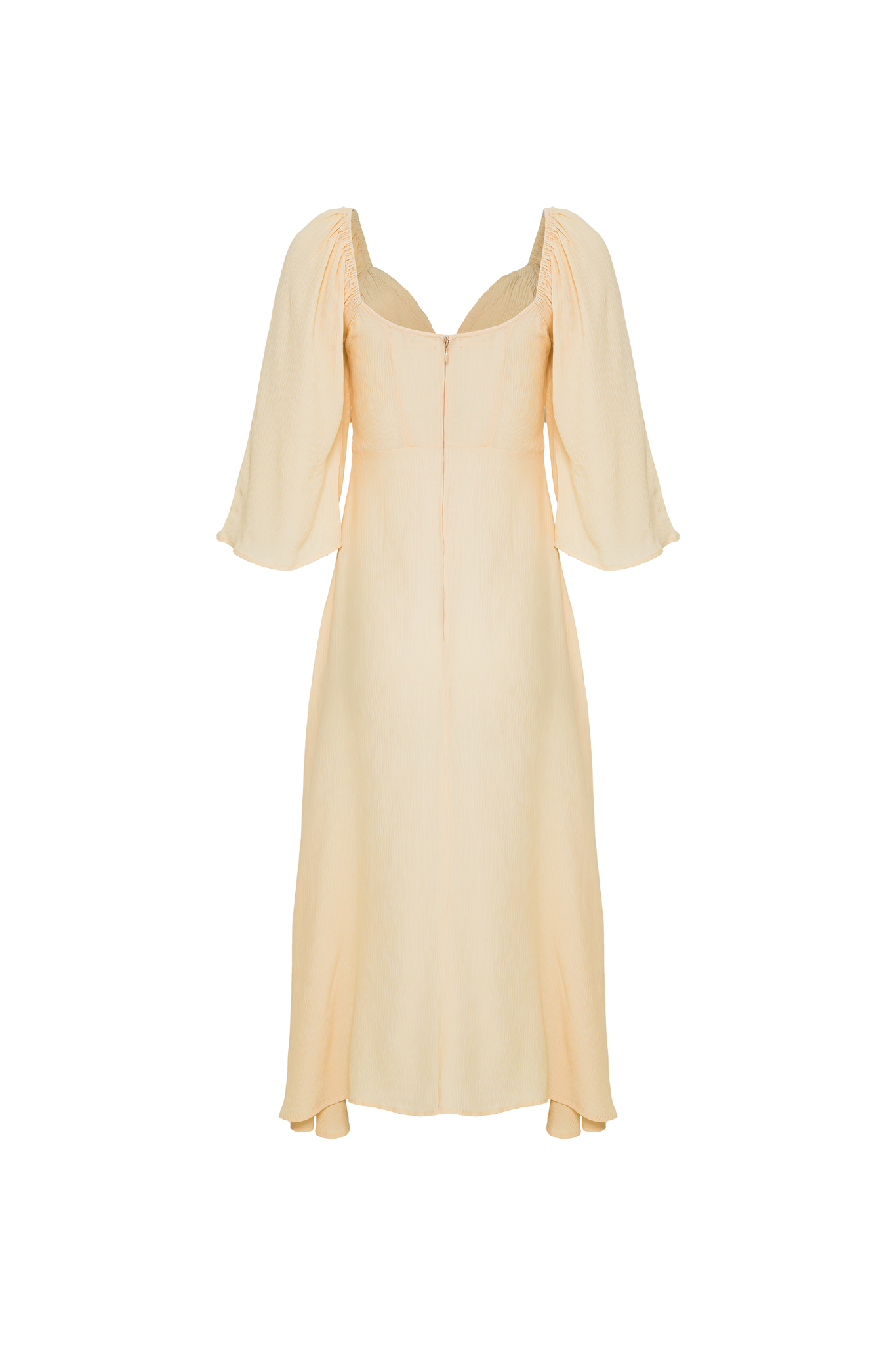 AURA MIDI DRESS IN BUTTER