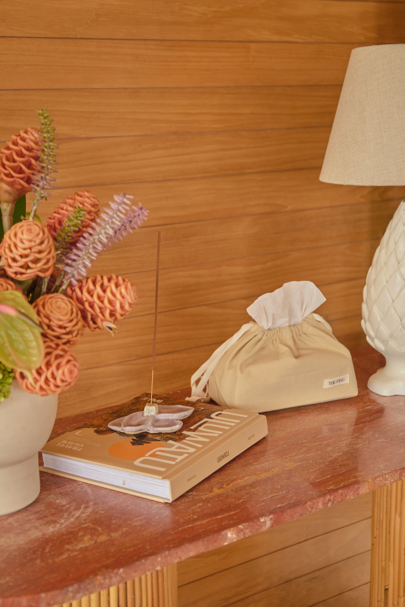 ORCHID INCENSE HOLDER IN LAVENDER