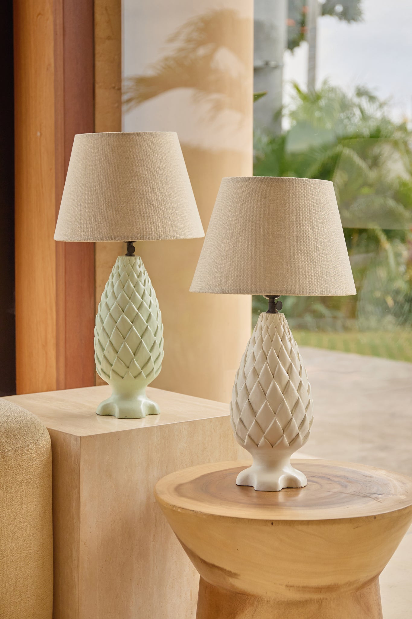 AWAPUHI LAMP IN PISTACHIO
