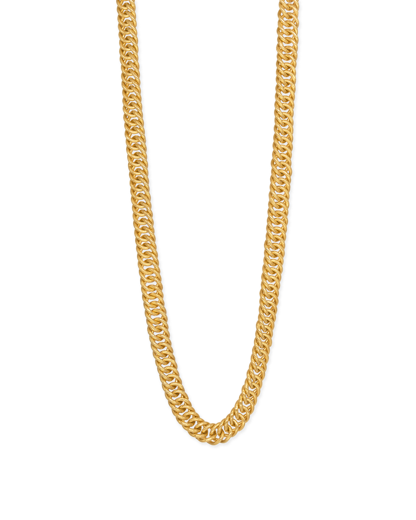 FOXTAIL CHAIN NECKLACE IN GOLD